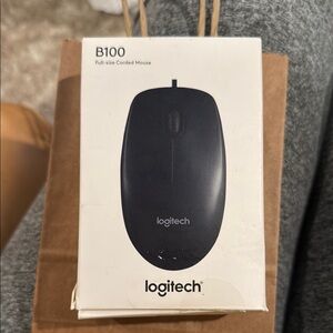 Logitech Black Wired Office Mouse